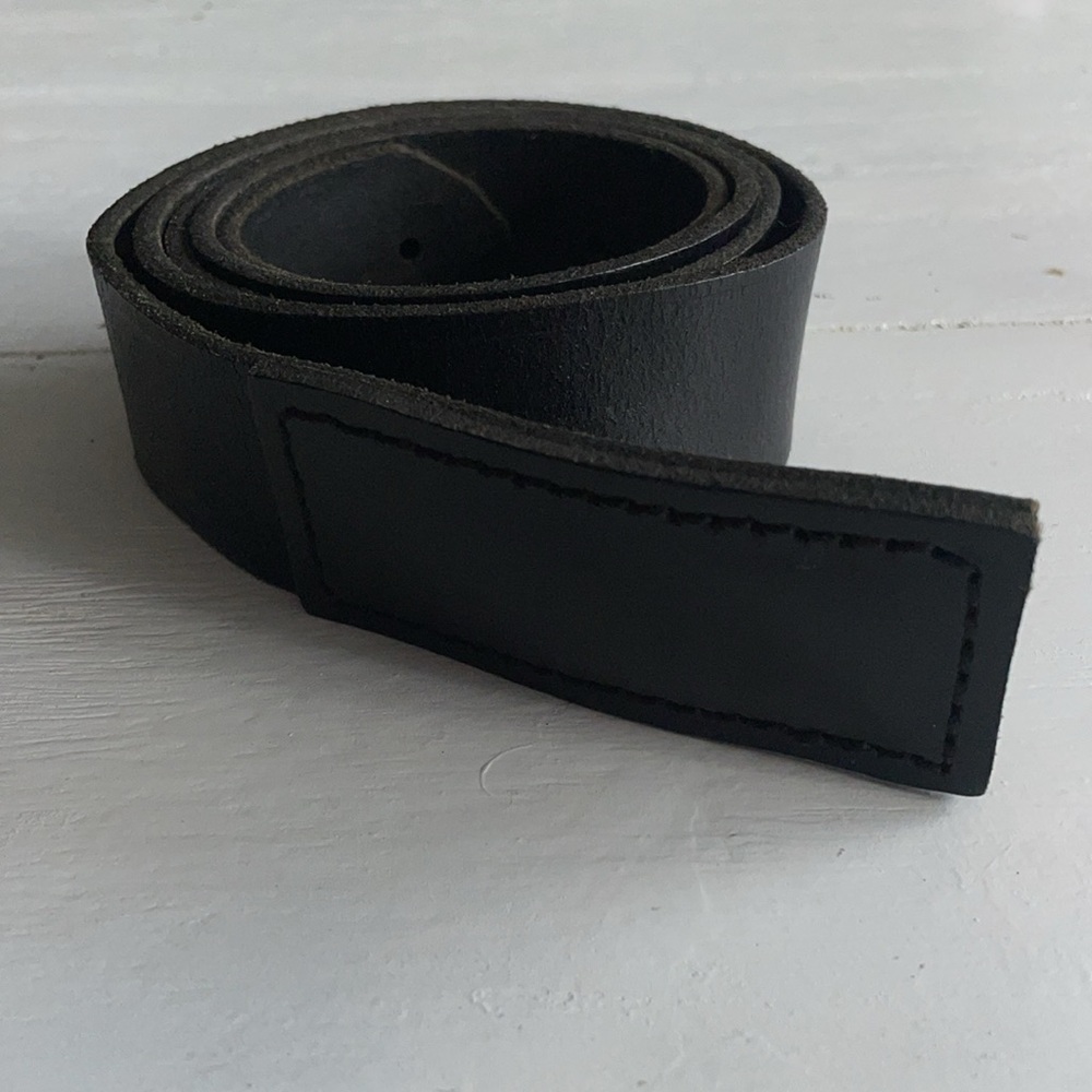 Men’s lion brand belt adjustable flat belt buckle genuine leather belt XL 44-46